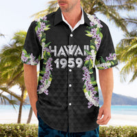 Hawaii Statehood Day Hawaiian Shirt Kakau Pattern With Maile Pikake Honohono Lei LT05 - Polynesian Pride
