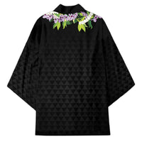 Hawaii Statehood Day Kimono Kakau Pattern With Maile Pikake Honohono Lei LT05 - Polynesian Pride