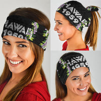 Hawaii Statehood Day Neck Gaiter Kakau Pattern With Maile Pikake Honohono Lei LT05 - Polynesian Pride
