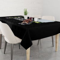 Hawaii Statehood Day Tablecloth Kakau Pattern With Maile Pikake Honohono Lei LT05 - Polynesian Pride
