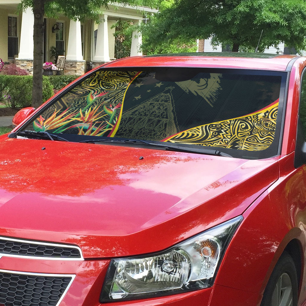 Papua New Guinea Hapi De Bilong Indipendens Auto Sun Shade Special Style LT05 - Polynesian Pride