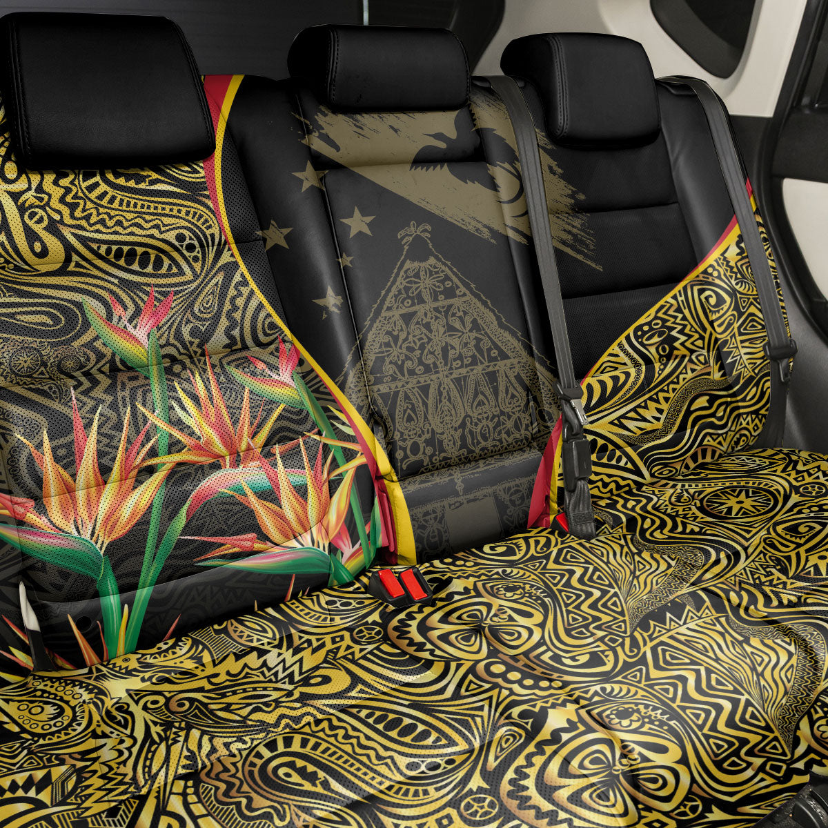 Papua New Guinea Hapi De Bilong Indipendens Back Car Seat Cover Special Style LT05 - Polynesian Pride
