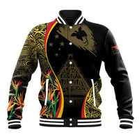 Papua New Guinea Hapi De Bilong Indipendens Baseball Jacket Special Style LT05 Unisex Black - Polynesian Pride