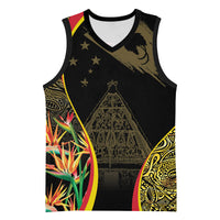 Papua New Guinea Hapi De Bilong Indipendens Basketball Jersey Special Style LT05 Unisex Black - Polynesian Pride