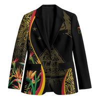 Papua New Guinea Hapi De Bilong Indipendens Blazer Special Style LT05 Unisex Black - Polynesian Pride
