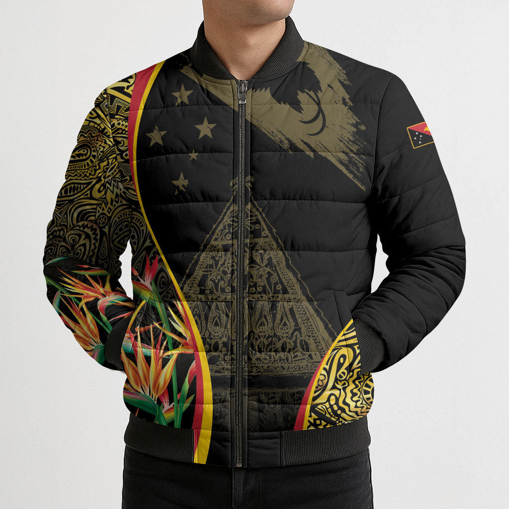 Papua New Guinea Hapi De Bilong Indipendens Bomber Puffer Jacket Special Style LT05 - Polynesian Pride