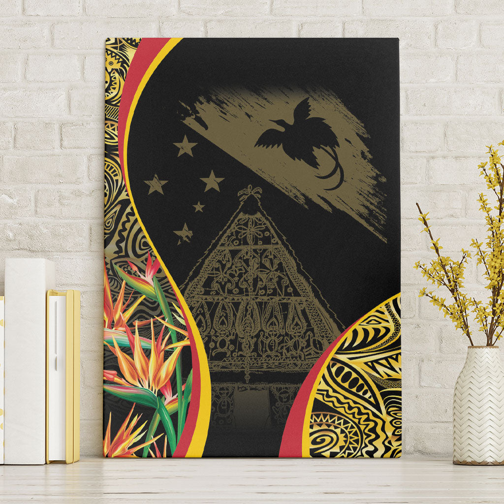 Papua New Guinea Hapi De Bilong Indipendens Canvas Wall Art Special Style LT05 Without Frame Black - Polynesian Pride