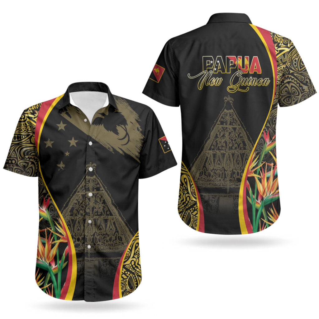 Papua New Guinea Hapi De Bilong Indipendens Couples Matching Off Shoulder Short Dress and Hawaiian Shirt Special Style LT05 - Polynesian Pride