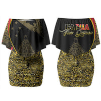 Papua New Guinea Hapi De Bilong Indipendens Couples Matching Off Shoulder Short Dress and Long Sleeve Button Shirt Special Style LT05 - Polynesian Pride