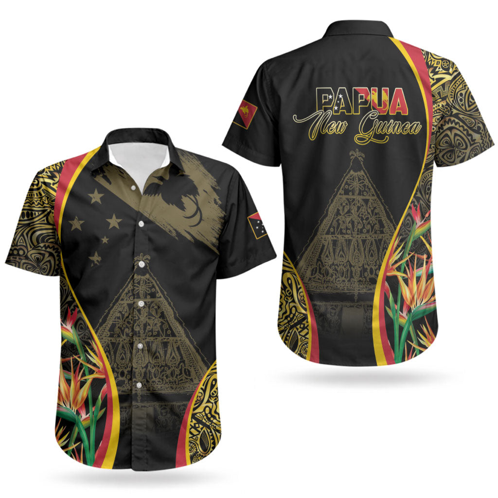 Papua New Guinea Hapi De Bilong Indipendens Couples Matching Short Sleeve Bodycon Dress and Hawaiian Shirt Special Style LT05 - Polynesian Pride