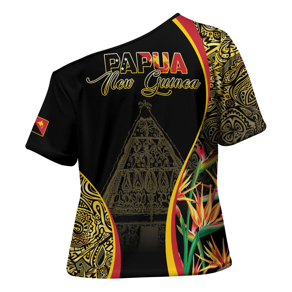 Papua New Guinea Hapi De Bilong Indipendens Cross Shoulder Shirt Special Style LT05 - Polynesian Pride