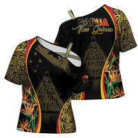 Papua New Guinea Hapi De Bilong Indipendens Cross Shoulder Shirt Special Style LT05 - Polynesian Pride