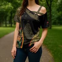 Papua New Guinea Hapi De Bilong Indipendens Cross Shoulder Shirt Special Style LT05 - Polynesian Pride