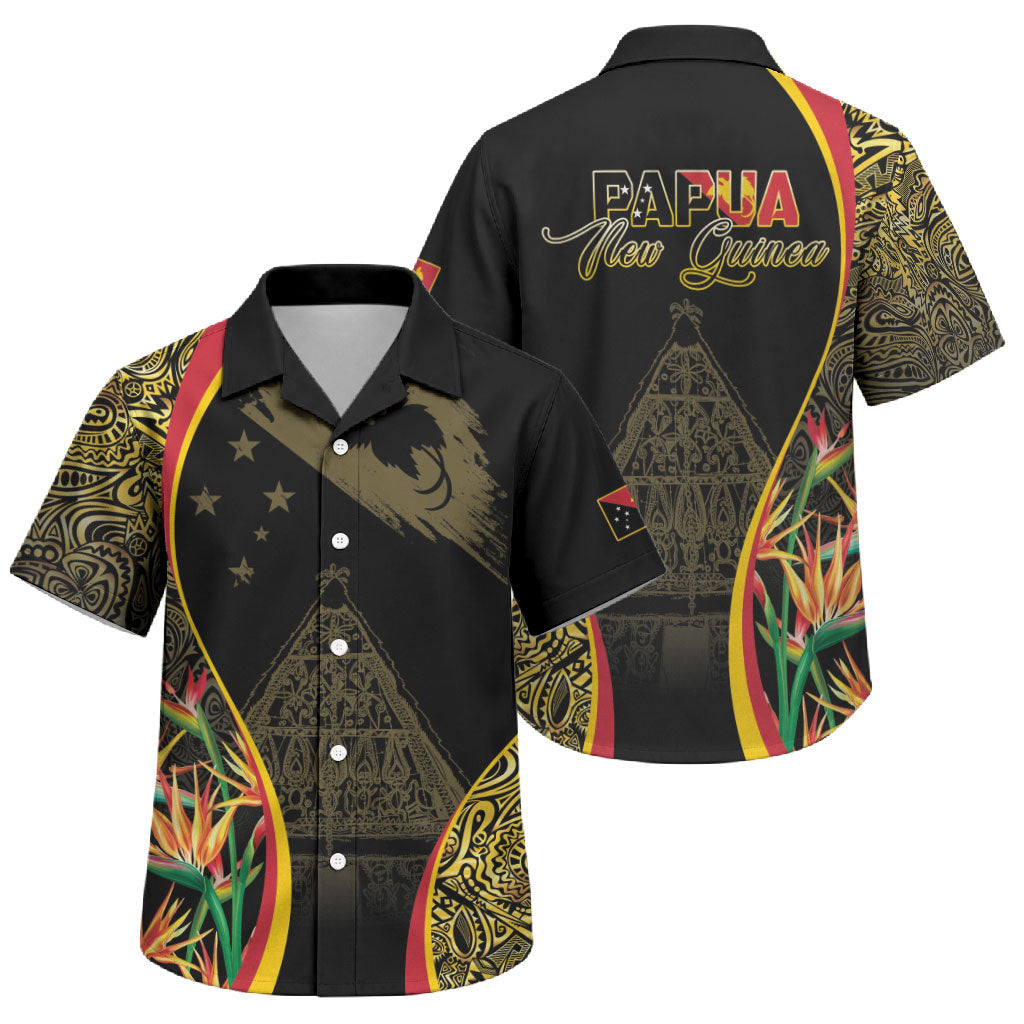 Papua New Guinea Hapi De Bilong Indipendens Family Matching Puletasi and Hawaiian Shirt Special Style LT05 Son's Shirt Black - Polynesian Pride