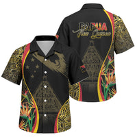 Papua New Guinea Hapi De Bilong Indipendens Family Matching Puletasi and Hawaiian Shirt Special Style LT05 Son's Shirt Black - Polynesian Pride