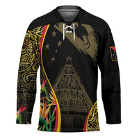 Papua New Guinea Hapi De Bilong Indipendens Hockey Jersey Special Style LT05 Unisex Black - Polynesian Pride