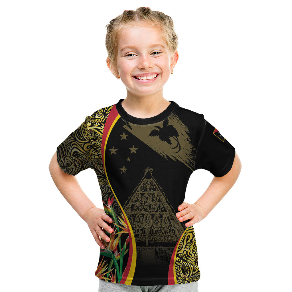 Papua New Guinea Hapi De Bilong Indipendens Kid T Shirt Special Style LT05 Black - Polynesian Pride
