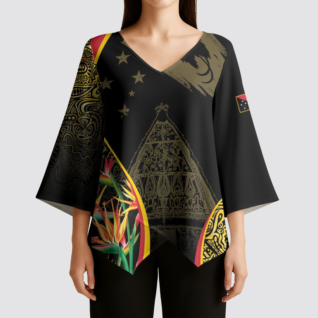Papua New Guinea Hapi De Bilong Indipendens Kimono Sleeve Blouse Special Style LT05 - Polynesian Pride