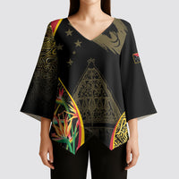 Papua New Guinea Hapi De Bilong Indipendens Kimono Sleeve Blouse Special Style LT05 - Polynesian Pride