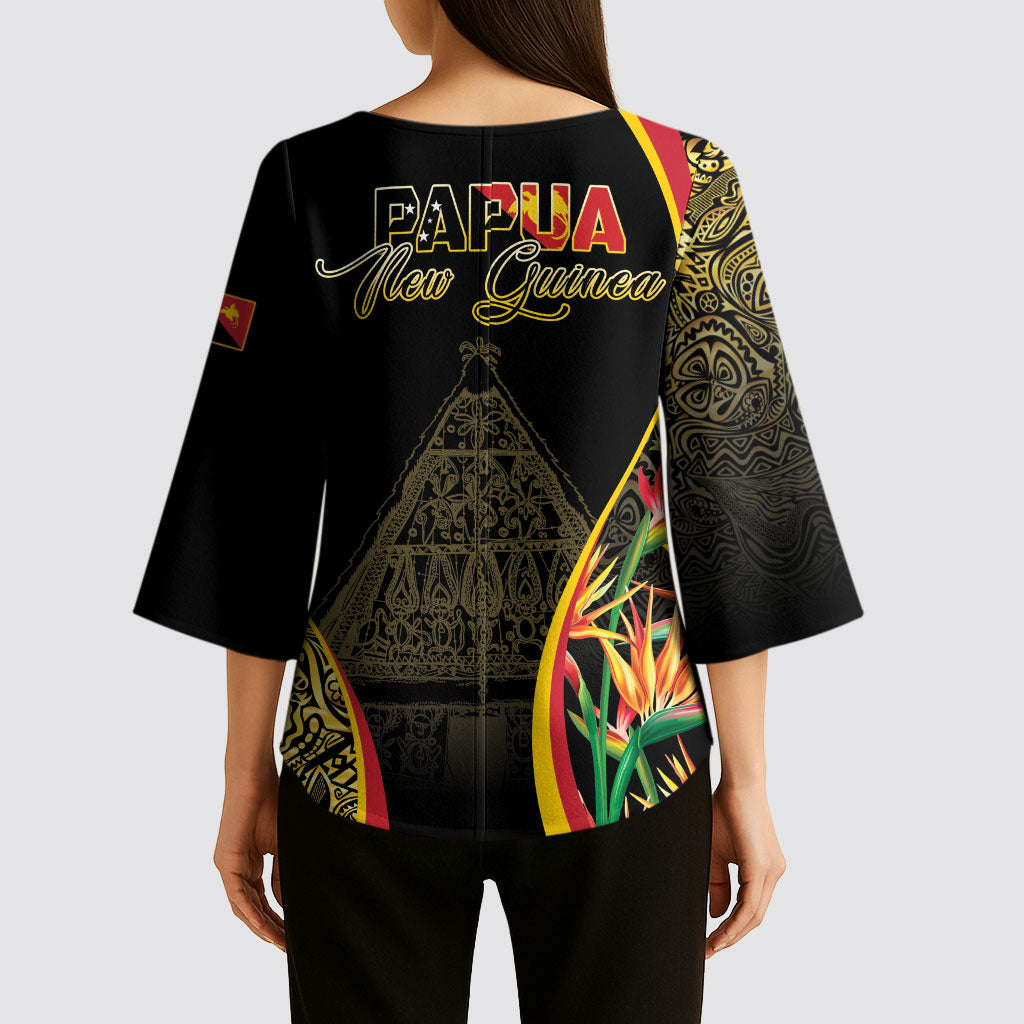 Papua New Guinea Hapi De Bilong Indipendens Kimono Sleeve Blouse Special Style LT05 - Polynesian Pride