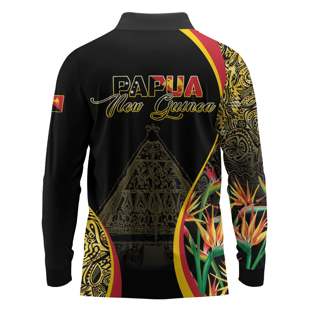 Papua New Guinea Hapi De Bilong Indipendens Long Sleeve Polo Shirt Special Style LT05 - Polynesian Pride