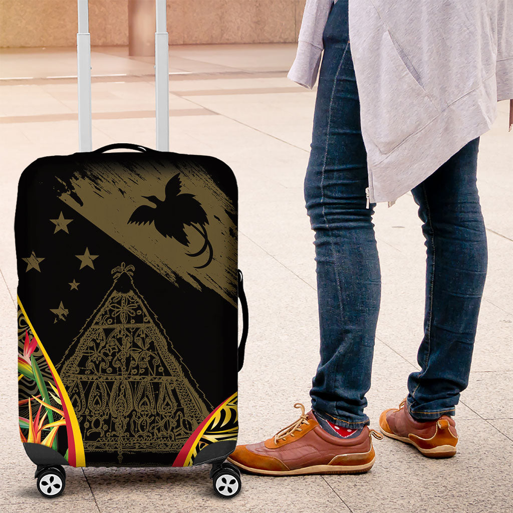 Papua New Guinea Hapi De Bilong Indipendens Luggage Cover Special Style LT05 Black - Polynesian Pride