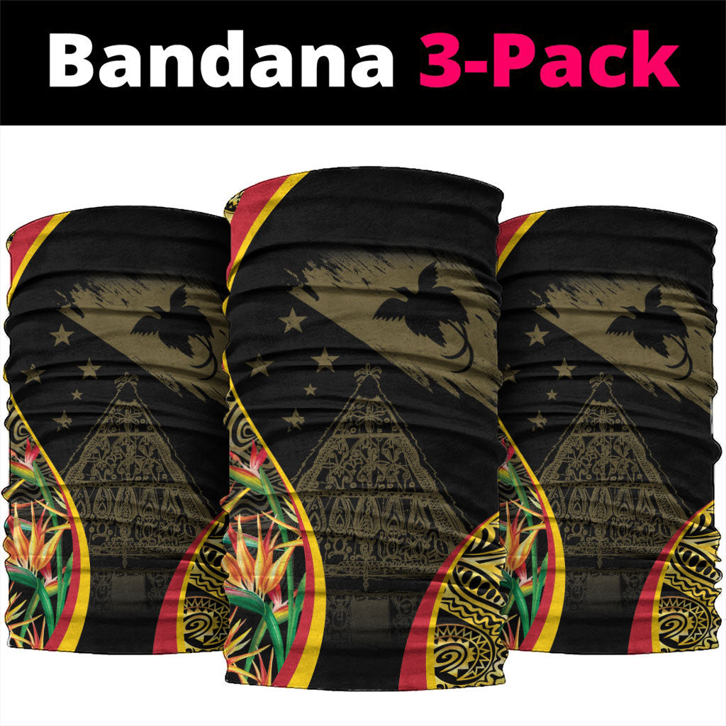 Papua New Guinea Hapi De Bilong Indipendens Neck Gaiter Special Style LT05 package One Size: 25*50cm Black - Polynesian Pride