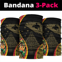 Papua New Guinea Hapi De Bilong Indipendens Neck Gaiter Special Style LT05 package One Size: 25*50cm Black - Polynesian Pride