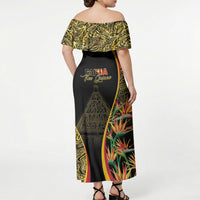 Papua New Guinea Hapi De Bilong Indipendens Off Shoulder Maxi Dress Special Style LT05 - Polynesian Pride