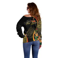 Papua New Guinea Hapi De Bilong Indipendens Off Shoulder Sweater Special Style LT05 - Polynesian Pride