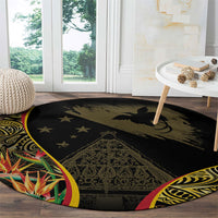 Papua New Guinea Hapi De Bilong Indipendens Round Carpet Special Style LT05 - Polynesian Pride