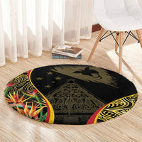 Papua New Guinea Hapi De Bilong Indipendens Round Carpet Special Style LT05 - Polynesian Pride