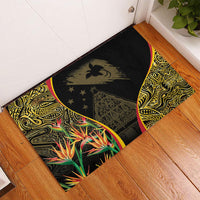 Papua New Guinea Hapi De Bilong Indipendens Rubber Doormat Special Style LT05 - Polynesian Pride