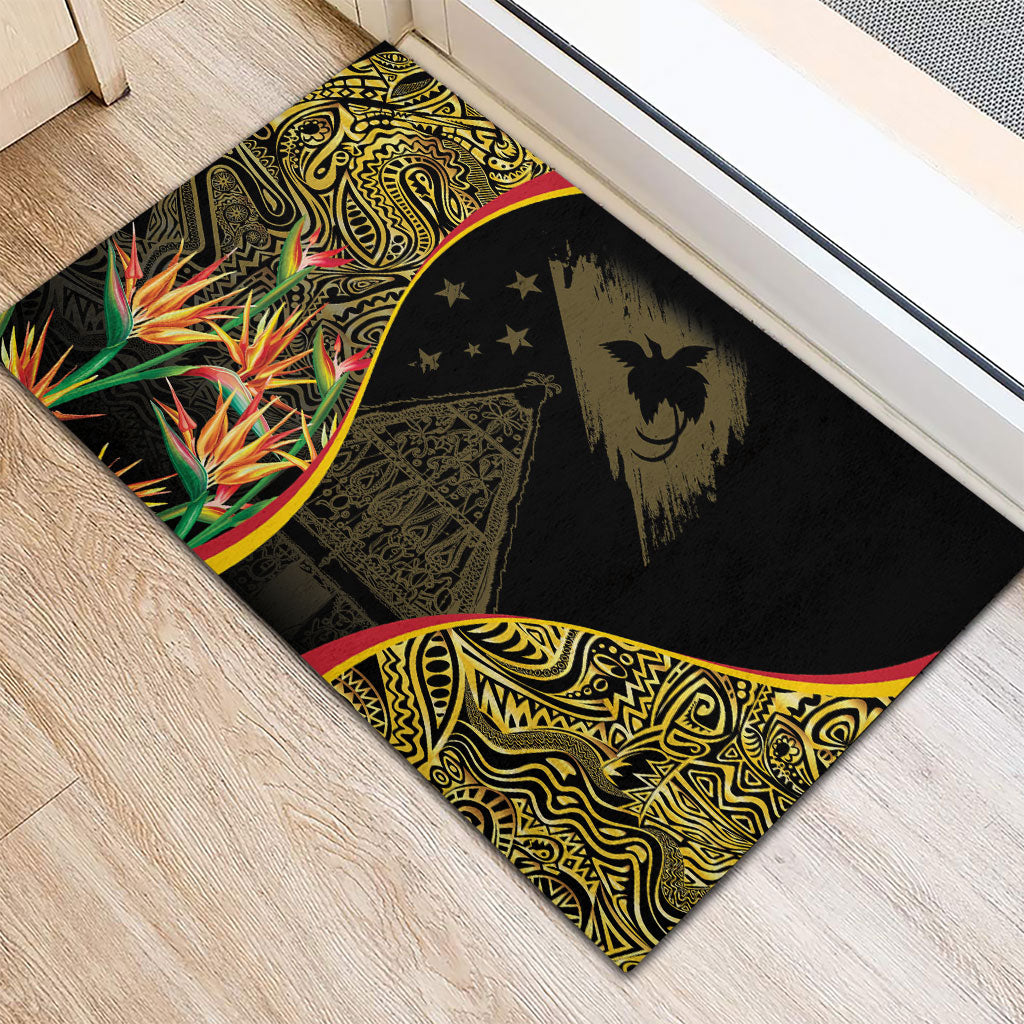 Papua New Guinea Hapi De Bilong Indipendens Rubber Doormat Special Style LT05 - Polynesian Pride