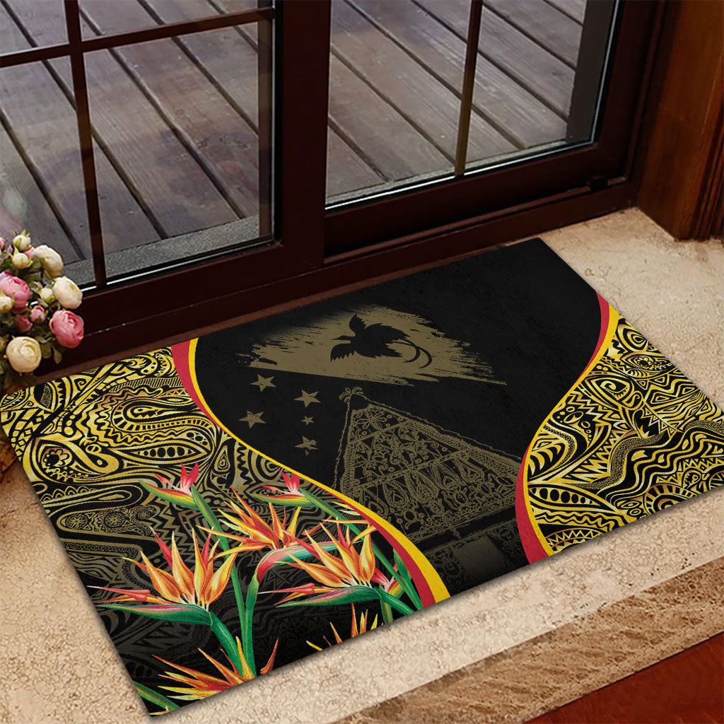 Papua New Guinea Hapi De Bilong Indipendens Rubber Doormat Special Style LT05 - Polynesian Pride