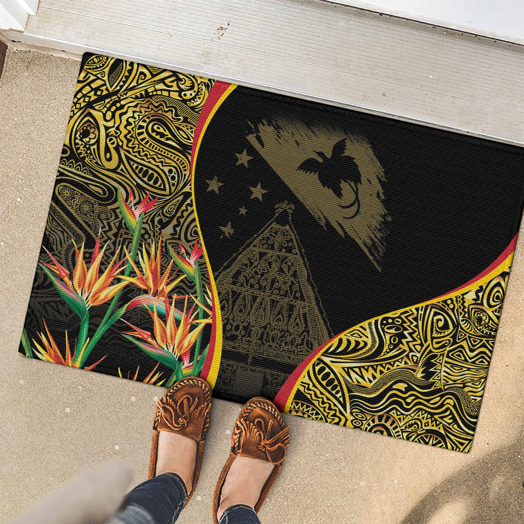 Papua New Guinea Hapi De Bilong Indipendens Rubber Doormat Special Style LT05 - Polynesian Pride