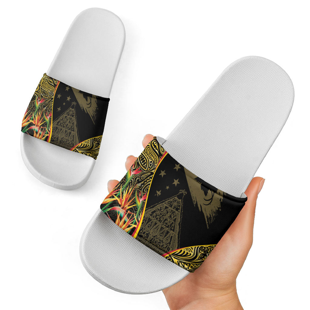 Papua New Guinea Hapi De Bilong Indipendens Slide Sandals Special Style LT05 - Polynesian Pride