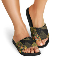 Papua New Guinea Hapi De Bilong Indipendens Slide Sandals Special Style LT05 - Polynesian Pride