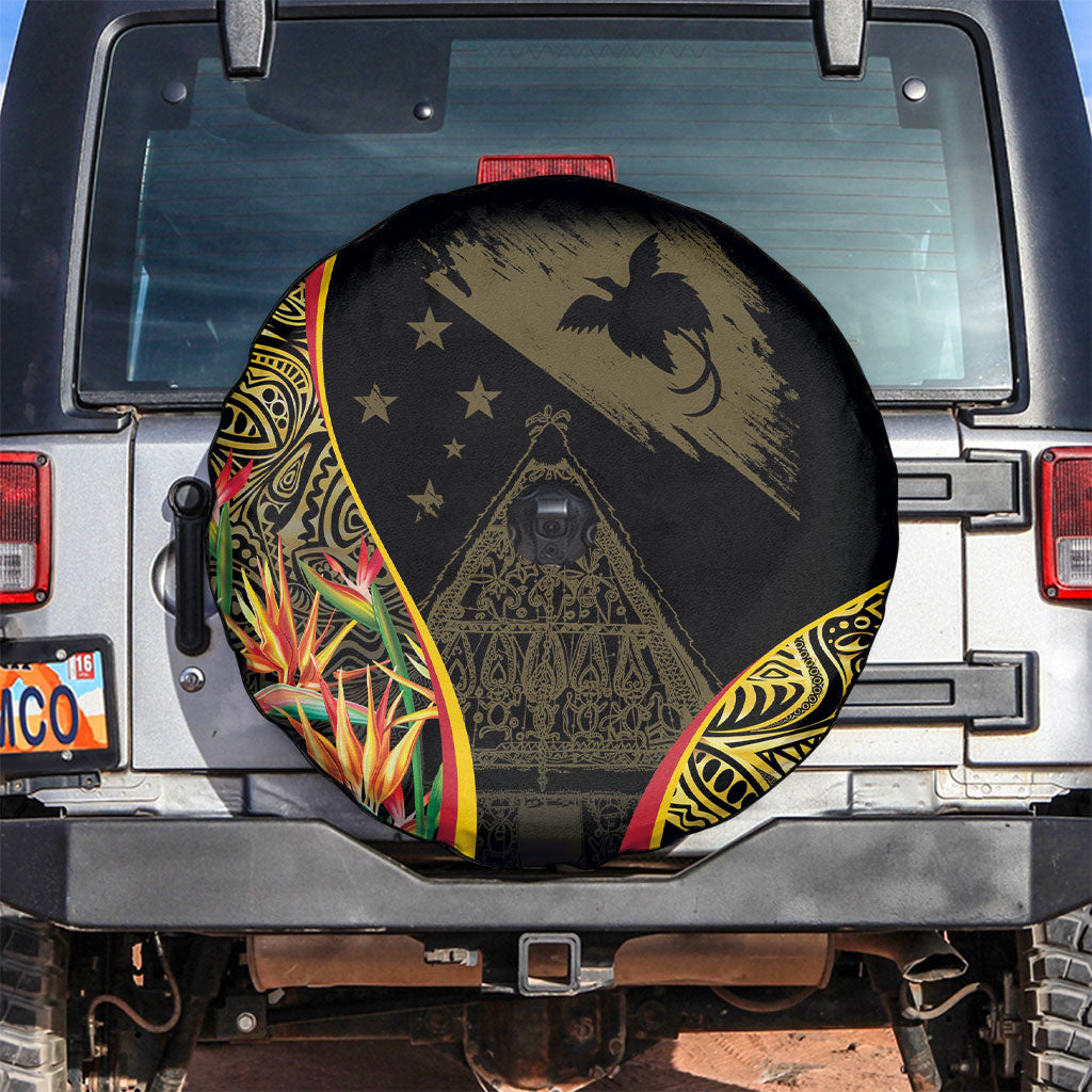 Papua New Guinea Hapi De Bilong Indipendens Spare Tire Cover Special Style LT05 Black - Polynesian Pride