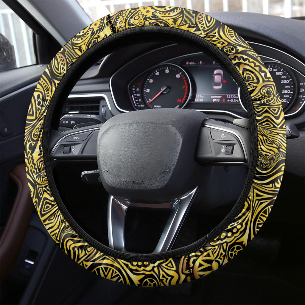 Papua New Guinea Hapi De Bilong Indipendens Steering Wheel Cover Special Style LT05 - Polynesian Pride
