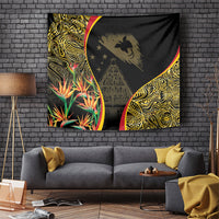 Papua New Guinea Hapi De Bilong Indipendens Tapestry Special Style LT05 Black - Polynesian Pride
