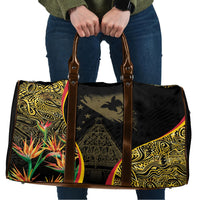 Papua New Guinea Hapi De Bilong Indipendens Travel Bag Special Style LT05 Black - Polynesian Pride