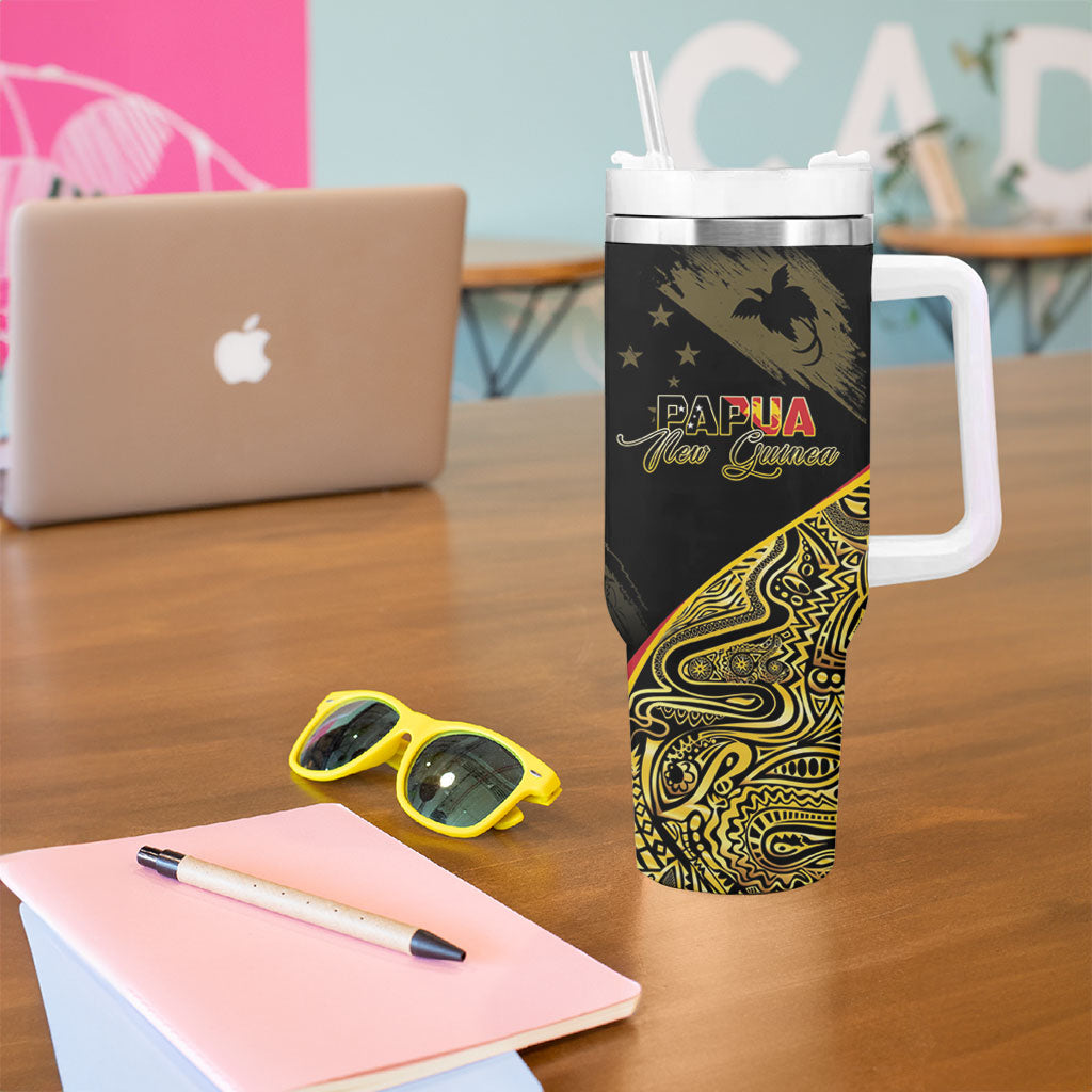 Papua New Guinea Hapi De Bilong Indipendens Tumbler With Handle Special Style LT05 - Polynesian Pride