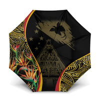 Papua New Guinea Hapi De Bilong Indipendens Umbrella Special Style LT05 One Size Folded 11.42 inch Opened Diameter 37.4 inch Black - Polynesian Pride