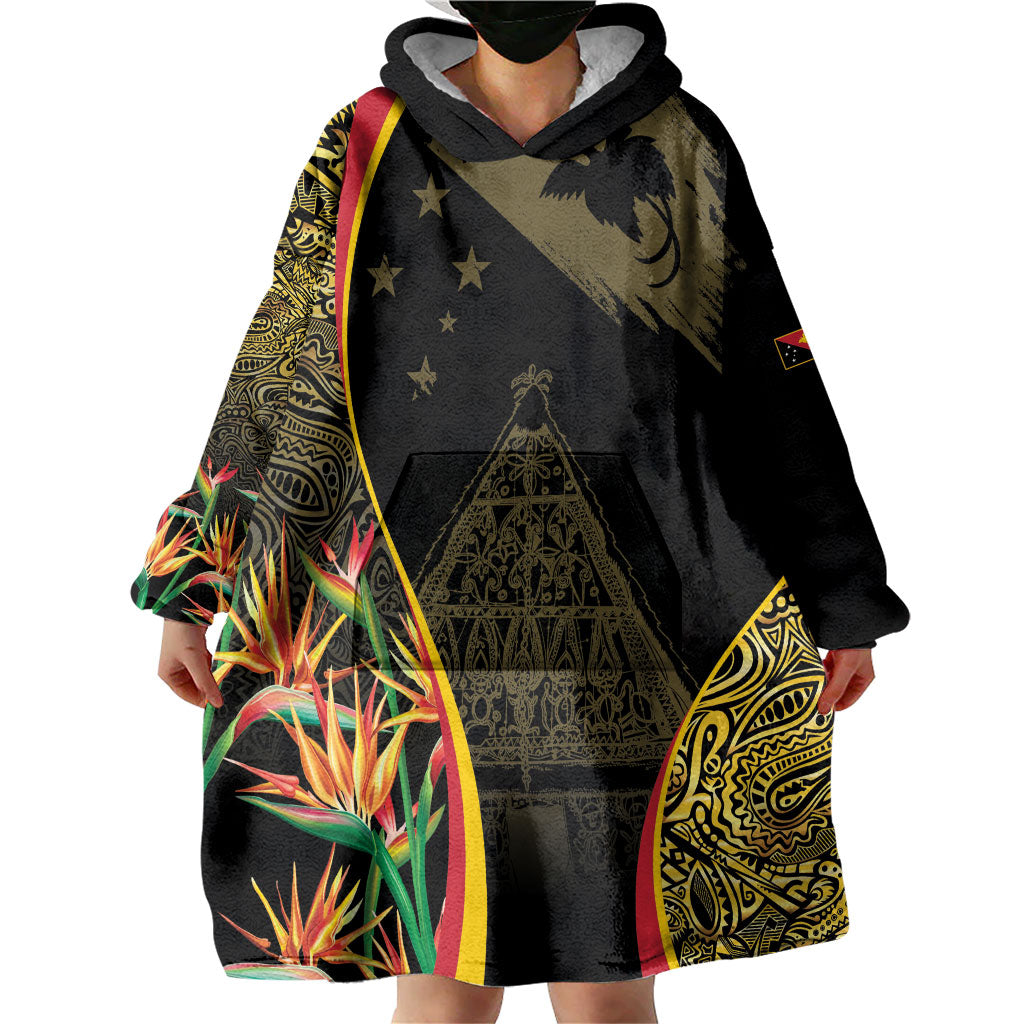 Papua New Guinea Hapi De Bilong Indipendens Wearable Blanket Hoodie Special Style LT05 - Polynesian Pride