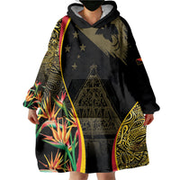 Papua New Guinea Hapi De Bilong Indipendens Wearable Blanket Hoodie Special Style LT05 - Polynesian Pride
