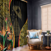Papua New Guinea Hapi De Bilong Indipendens Window Curtain Special Style LT05 - Polynesian Pride