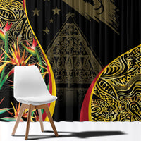 Papua New Guinea Hapi De Bilong Indipendens Window Curtain Special Style LT05 - Polynesian Pride