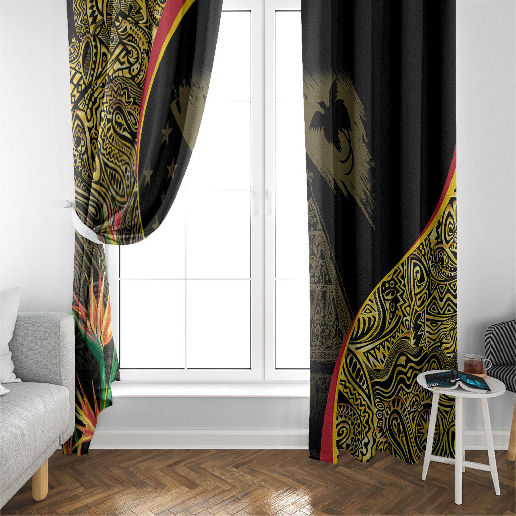 Papua New Guinea Hapi De Bilong Indipendens Window Curtain Special Style LT05 - Polynesian Pride