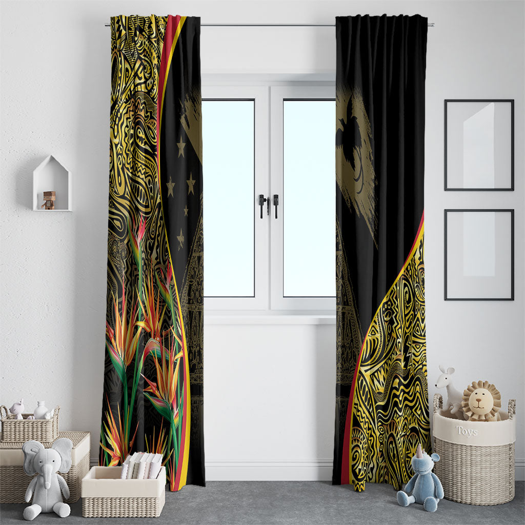 Papua New Guinea Hapi De Bilong Indipendens Window Curtain Special Style LT05 - Polynesian Pride